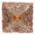 Pirámide de Rodonita en Resina con Espiral 7x7cm