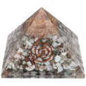 Pyramide de Larimar en résine avec spirale 7x7cm