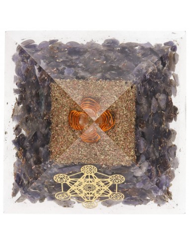 Piramide Orgonita di Iolite in resina...