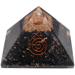 Piramide di Shungite in Resina con Spirale 7x7cm