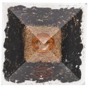 Pyramide de Shungite en résine avec spirale 7x7cm