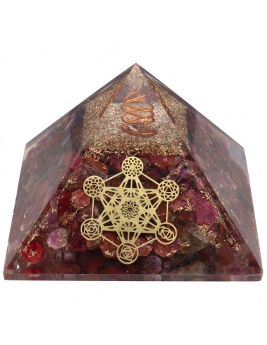 Piramide in resina con Orgonite e...