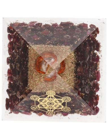 Piramide di granato orgonite in...