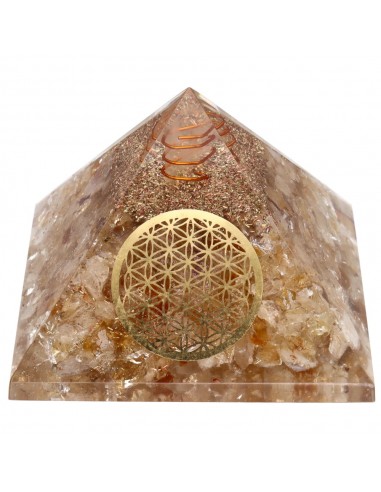 Piramide in orgonite di citrino in...