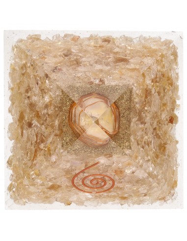 Pirámide Orgonita de Citrino en...