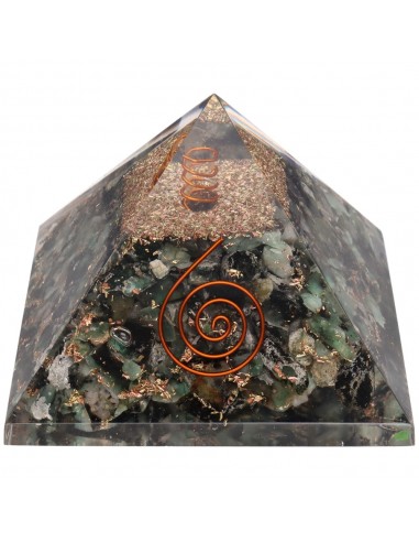 Piramide in resina con spirale di...