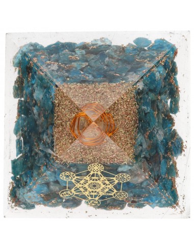 Pyramide en résine Apatite avec...