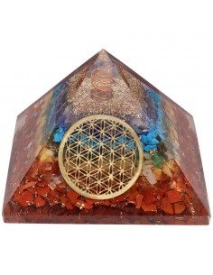 Resin Chakra Pyramid with...