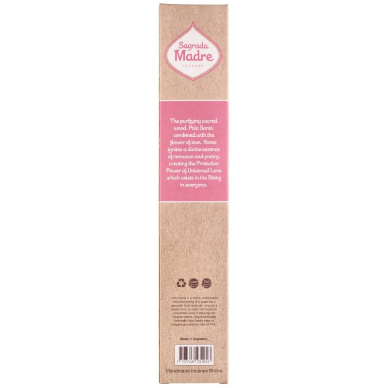 Incenso di Palo Santo con Rose - Sacra Madre