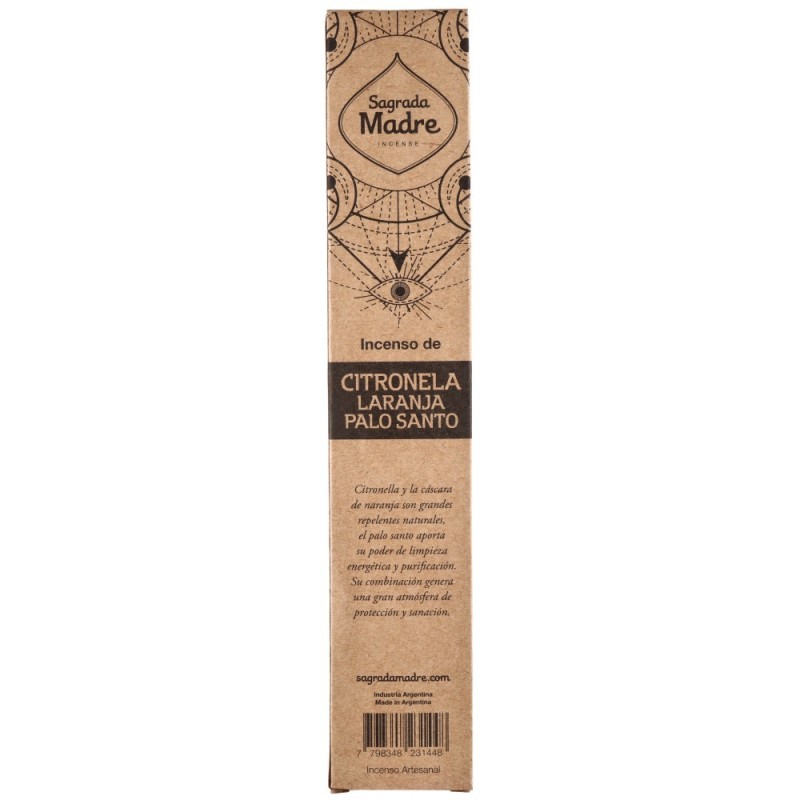 Incenso Citronella Arancia e Palo Santo Naturale - Sagrada Madre