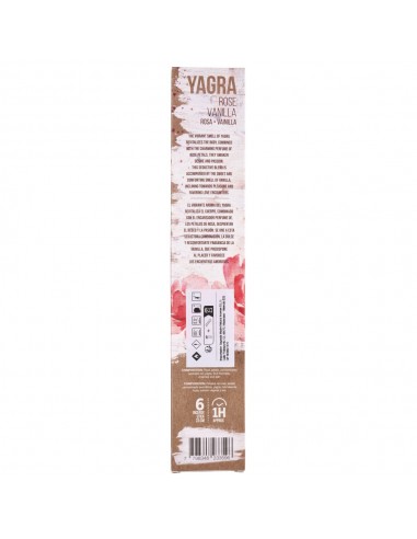 Sahumerio Yagra, Vaniglia, Rosa -...