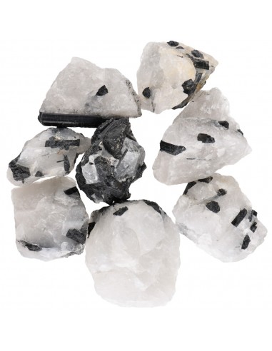 Quarzo Tormalinato grezzo.