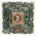 Pirámide de Esmeralda en Resina con Espiral 5x5cm