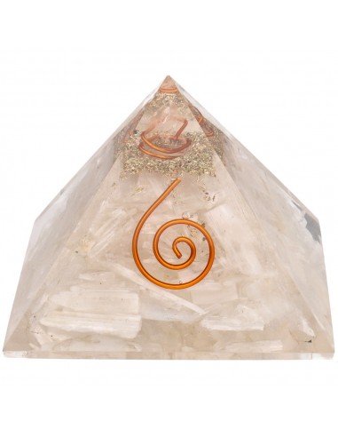 Piramide di Selenite Orgonite in...