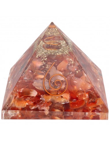 Piramide di Orgonite in Corniola in...
