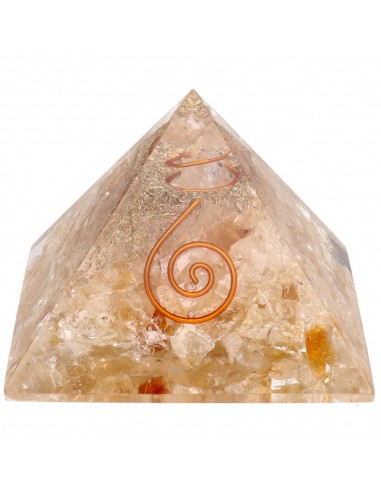 Piramide di Orgonite con Citrino in...