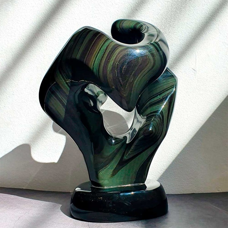 Rainbow Obsidian Sculpture FO3