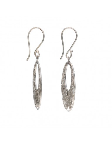 Earrings Filigree Feathers Circle in...