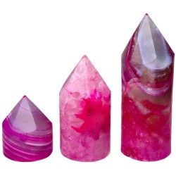 Cilindro Generatore di Agata Rosa Tinta (Confezione da 500gr)