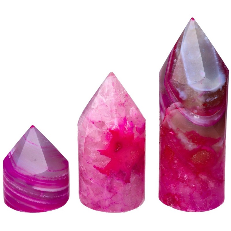 Cilindro Generatore di Agata Rosa Tinta (Confezione da 500gr)