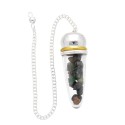 Emerald Drop Pendulum with Resin and Witness
