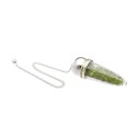 Peridot Drop Pendulum with Resin and Witness