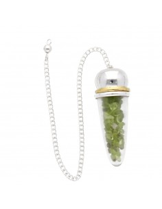 Peridot Drop Pendulum with...