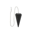 Pendule à facettes en agate noire