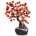 Árvore carneliana média com base de druse ametista | Vives de la Cortada