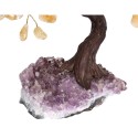 Medium Citrine Tree with Amethyst Druse Base