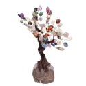 Arbre minéral mixte moyen avec base en Druse d'améthyste