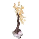 Petit arbre en citrine avec base en druse d'améthyste : Vives de la Cortada