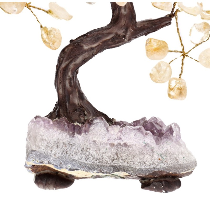 Albero di Citrino Piccolo con Base di Drusa Amatista | Vives de la Cortada