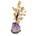 Mini Citrine Tree with Amethyst Druse