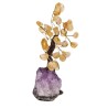 Mini Citrine Tree with Amethyst Druse Base