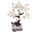 Mini Quartz Tree with Amethyst Druse