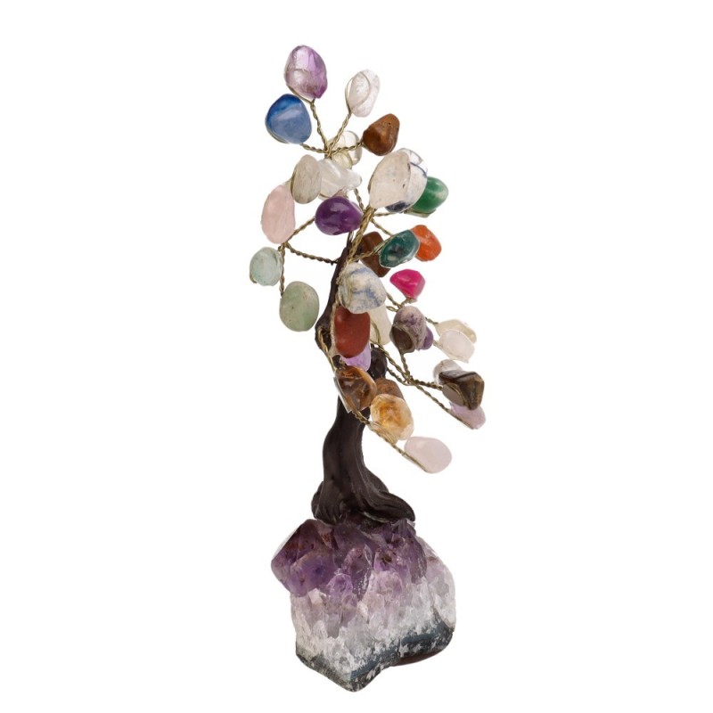 Albero di Mix Minerali Mini Base Drusa di Ametista