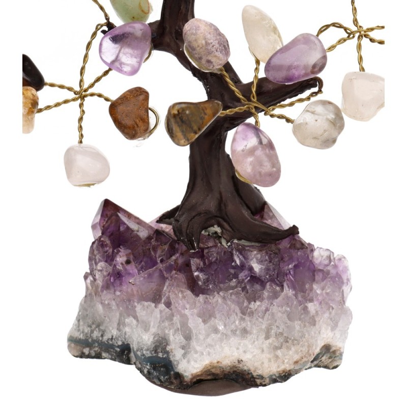 Albero di Mix Minerali Mini Base Drusa di Ametista