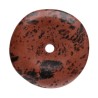 Donut grande em mogno obsidiana de grau A