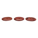 Grand donut en jaspe rouge A