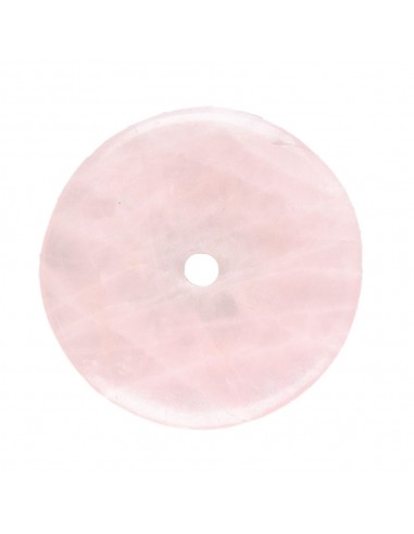 Grande Donut in quarzo rosa di alta...