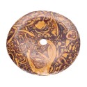 Grand donut en jaspe fossile A