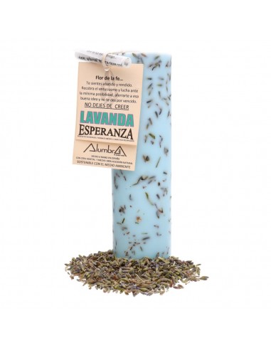 Candela artigianale alla lavanda -...