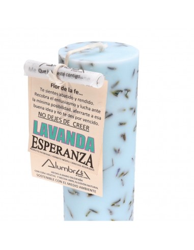 Candela Artigianale con Lavanda -...