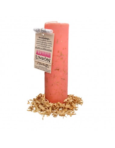 Candela artigianale con fiori...