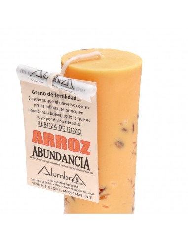 Candela artigianale con riso -...