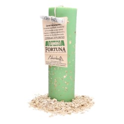 Candela Rituale Fortuna con Avena Cereal del Progresso