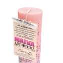 Vela para Ritual de Auto-Estima com Flor de Admiração Malva