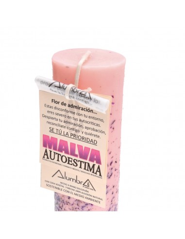Candela artigianale con Malva -...