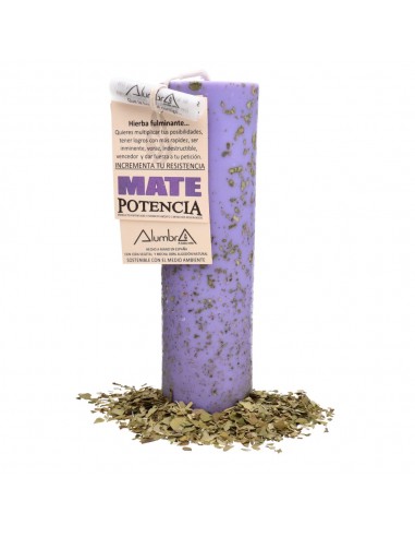 Candela artigianale con porta bevande...